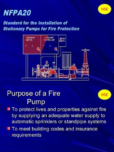 استاندارد NFPA20 چیست